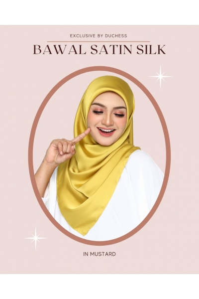BAWAL SATIN SILK - MUSTARD